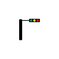 trafikljus ikon vektor illustration design