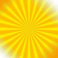 sun ray orange bakgrund vektor