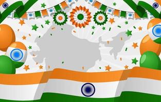 Hintergrund zum Tag der Unabhängigkeit Indiens vektor