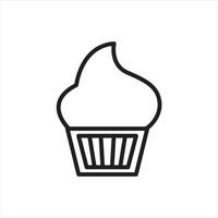cupcake vektor för webbplats symbol ikon presentation