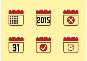 Calendario 2015 Icons vektor