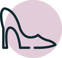 High Heels Frauen Vektor für Website-Symbol-Icon-Präsentation