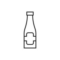 Flaschenvektor für Website-Symbol-Icon-Präsentation vektor