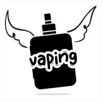 Vape Dampfwolkenlogo vektor