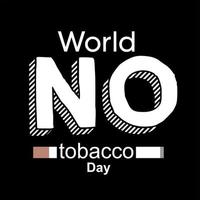 världen ingen tobaksdag vektor