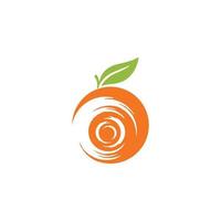 orange logotypdesign vektor