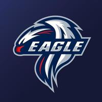 eagle maskot logotyp vektor