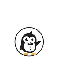 pingvin logotyp malldesign vektor