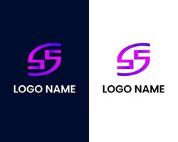 buchstabe s moderne logo-design-vorlage vektor