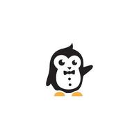 Pinguin-Logo-Template-Design vektor