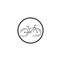 Fahrrad-Icon-Vektor-Design-Vorlage vektor