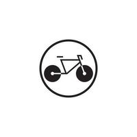 Fahrrad-Icon-Vektor-Design-Vorlage vektor