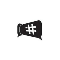 hashtag symbol kreativ designmall vektor