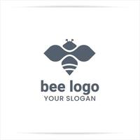 Logo-Design Bienenvektor vektor