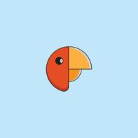 Cartoon Birdies Gesicht Emoticon-Design vektor