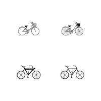 Fahrrad-Icon-Vektor-Design-Vorlage vektor