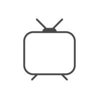tv-symbol im trendigen flachen stil, tv-symbol für website-design, logo, app, ui. vektor