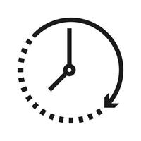 tid kronometer vektor illustration på vit bakgrund.