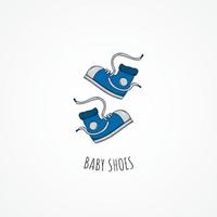 Babyschuhe-Logo vektor