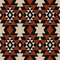 aztekischer südwestlicher weinlesefarbgeometrischer formnahtloser musterhintergrund. Verwendung für Stoffe, Textilien, Innendekorationselemente, Polster, Verpackungen. vektor