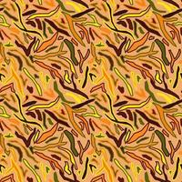 nahtlose Musterzusammenfassung gestreift auf orange Hintergrund. buntes Fell wilde Tiere Tiger oder Zebra. vektor
