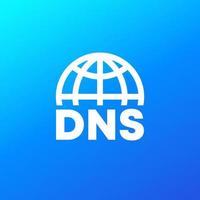 DNS-Vektorsymbol für das Web vektor