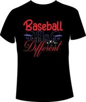 Baseball-T-Shirt-Design vektor