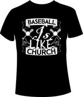 Baseball-T-Shirt-Design vektor