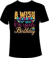 Geburtstag T-Shirt-Design vektor