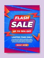 flash försäljning affisch vektor