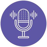 Voice-Recorder-Icon-Stil vektor