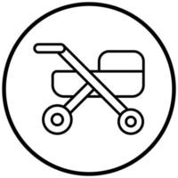 Kinderwagen-Icon-Stil vektor