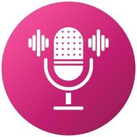 Voice-Recorder-Icon-Stil vektor