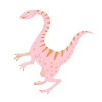 dinosaurie, plateosaurus. illustration för tryck, bakgrunder, omslag, förpackningar, gratulationskort, affischer, klistermärken, textil och säsongsdesign. isolerad på vit bakgrund. vektor