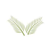 palm tree leaf illustration logotyp mall vektor design