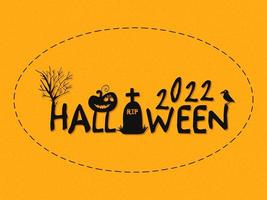 halloween - 31 oktober. handritad doodle illustration. bus eller godis. glad halloween 2022. vektor