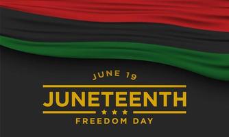 juneteenth frihetsdagen bakgrundsdesign. vektor