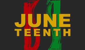 juneteenth bakgrundsdesign. vektor illustration.