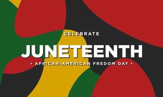 juneteenth frihetsdagen bakgrundsdesign. vektor