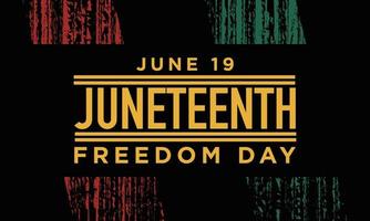 juneteenth frihetsdagen bakgrundsdesign. vektor