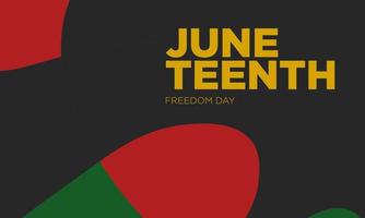 juneteenth frihetsdagen bakgrundsdesign. vektor