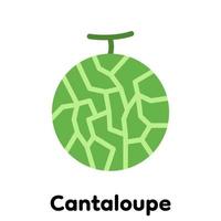 Cantaloupe-Symbol. vektor