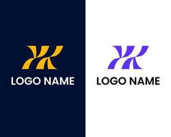 Buchstabe Y und k Logo-Design-Vorlage vektor