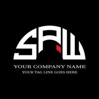 spw letter logotyp kreativ design med vektorgrafik vektor