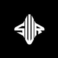 swr letter logotyp kreativ design med vektorgrafik vektor