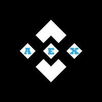 aex brief logo abstraktes kreatives design. aex einzigartiges Design vektor