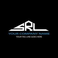 srl Brief Logo kreatives Design mit Vektorgrafik vektor