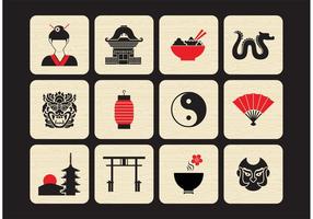 Free Chinese Vector Icon Set