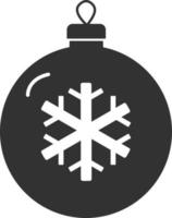 Christbaumkugel-Symbol auf weißem Hintergrund. flacher Stil. Weihnachtskugel-Symbol für Ihr Website-Design, Logo, App, ui. neujahrs- und weihnachtssymbol. Weihnachtszeichen. vektor