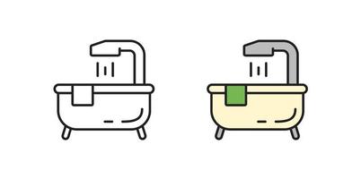 Badezimmer-Symbol. einfaches Piktogramm, Infografik.